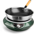 1700W Induction Cooktop with Carbon Steel Wok for Fast Cooking