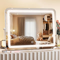 MINISO Vanity Mirror with Lights 18in x 14in - Bright Adjustable LED