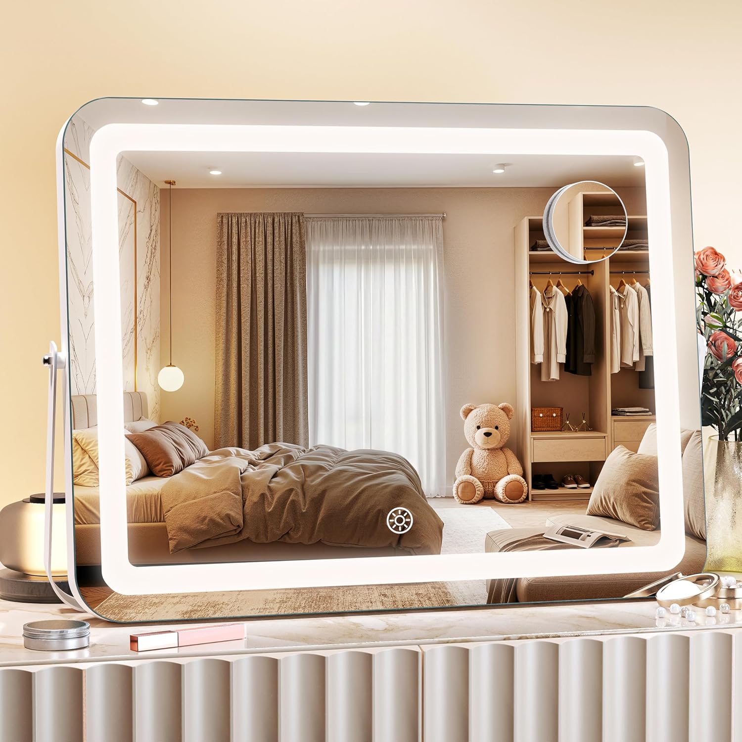 MINISO Vanity Mirror with Lights for Perfect Makeup Application