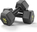 Hex Dumbbells PVC Encase Coating Free Weight Set - Stable Home Gym