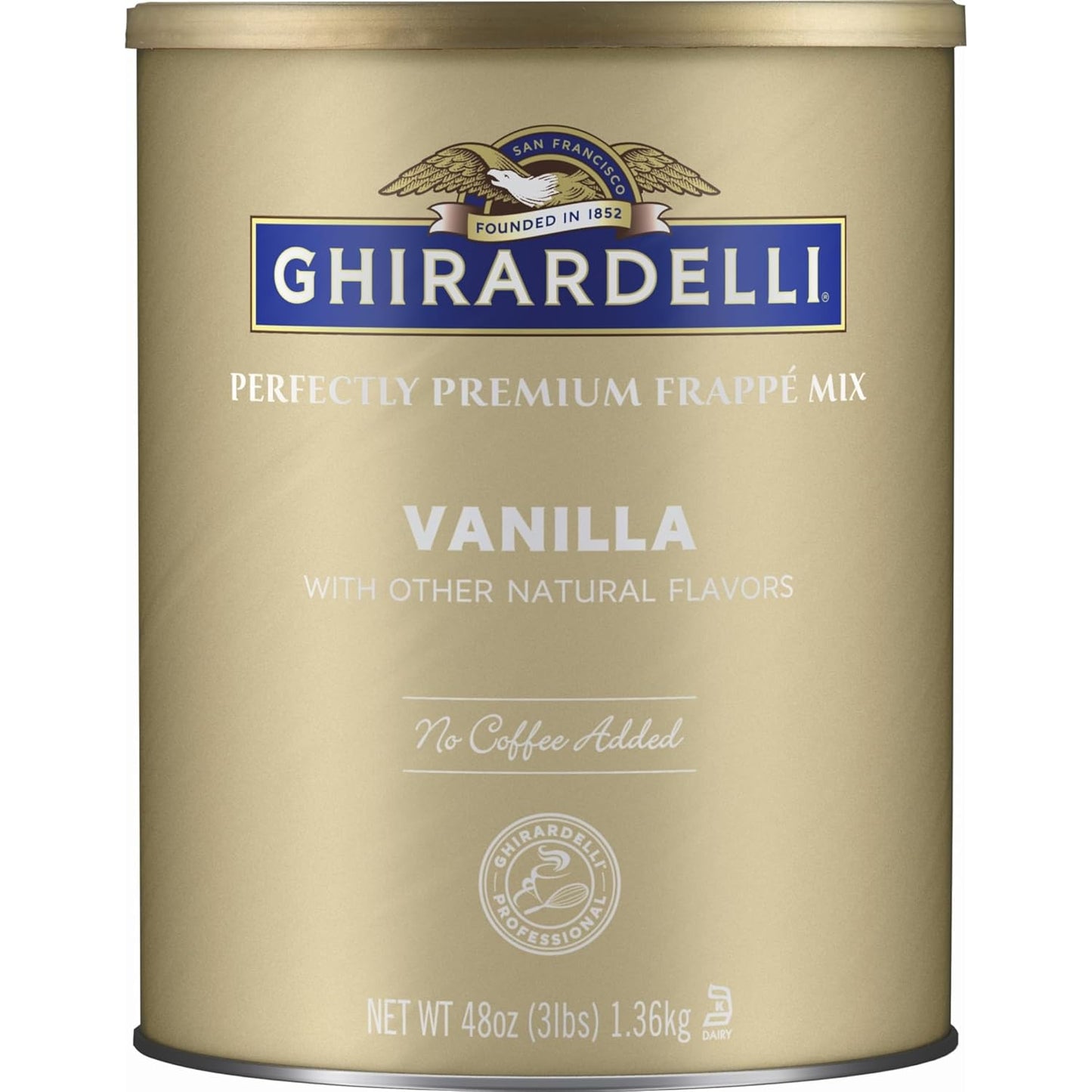 Ghirardelli Vanilla Frappe Mix for Delicious Ice Blended Drinks