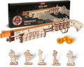 ROKR 3D Wooden Puzzle Rubber Band Shotgun Kit - Fun Build and Fire