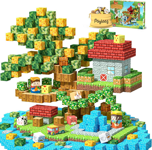 Magnetic Blocks Set for Kids - Build Your Own Forest Animal World
