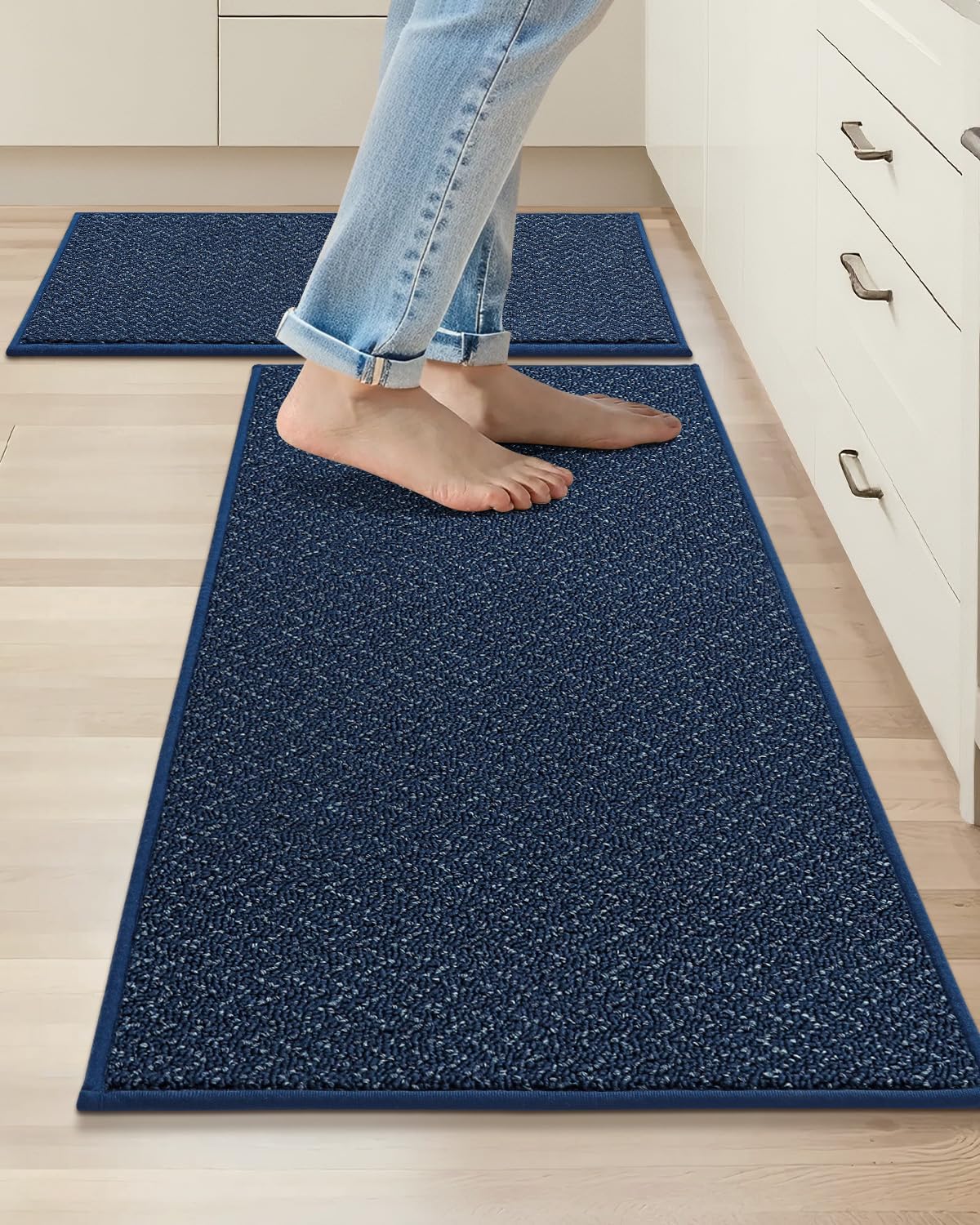 Non Slip Kitchen Mats Set - Absorbent and Stain Resistant