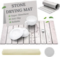 Large Stone Dish Drying Mat 24in x 16in - Super Absorbent Quick-Dry