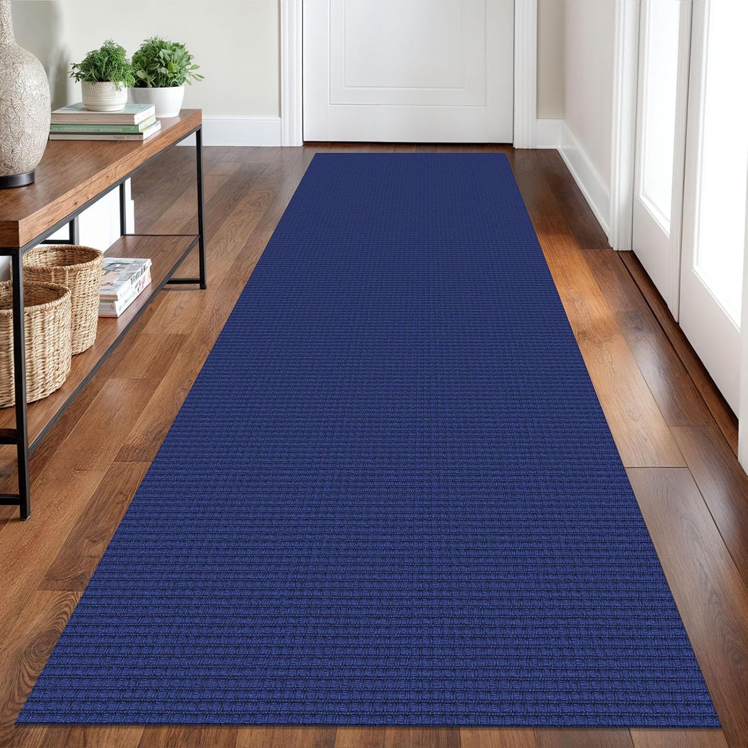 Braided Runner Rug 2.6x8 Ft Washable for Hallways and Kitchens
