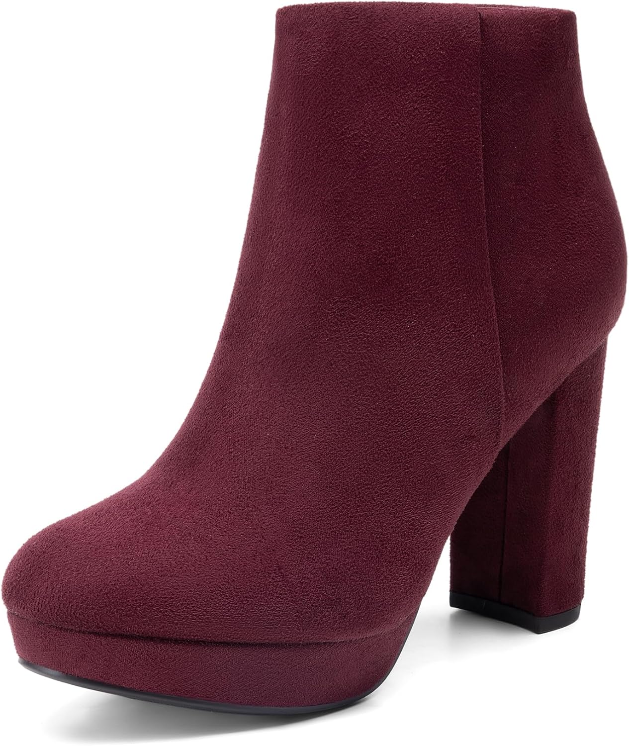 DREAM PAIRS Women's Stomp High Heel Ankle Boots for Chic Style