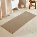 Waffle Runner Rug Bathroom 60x24 Khaki - Soft Absorbent Non-Slip