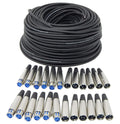 DIY Custom Length XLR Cable Kit with 250 Ft of 28 AWG Cable