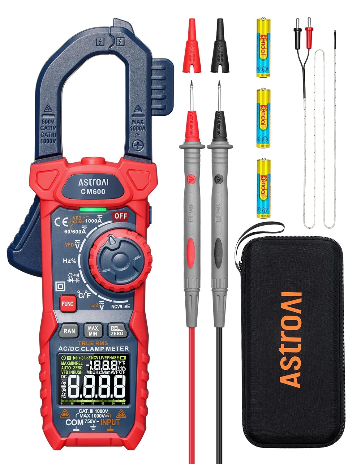 AstroAI Inrush Digital Clamp Meter for Accurate Electrical Testing