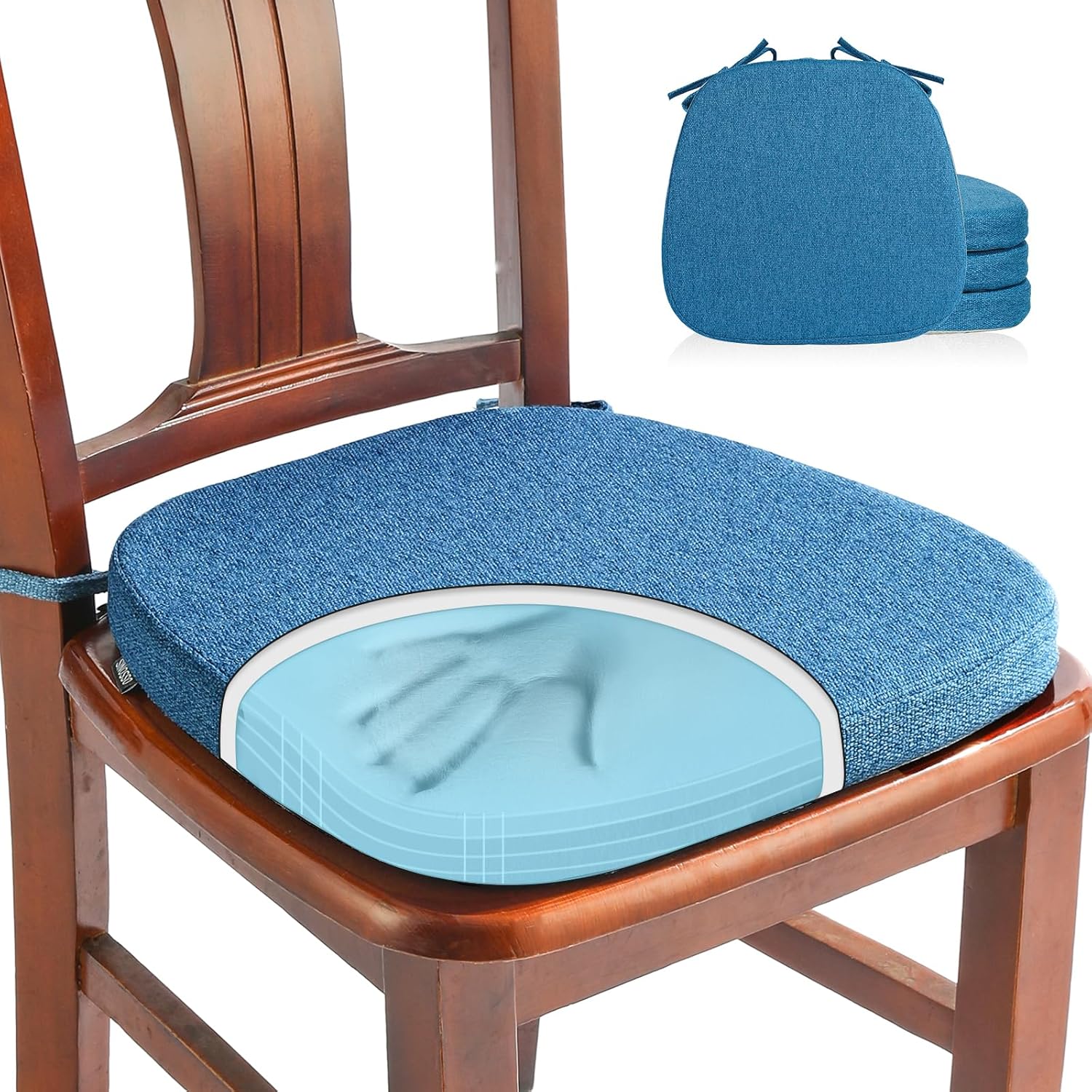 Comfortable Memory Foam Chair Cushions for Dining Chairs Set