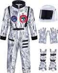 Cuffbow Astronaut Costume Kids Jumpsuit Set - Realistic Space Play