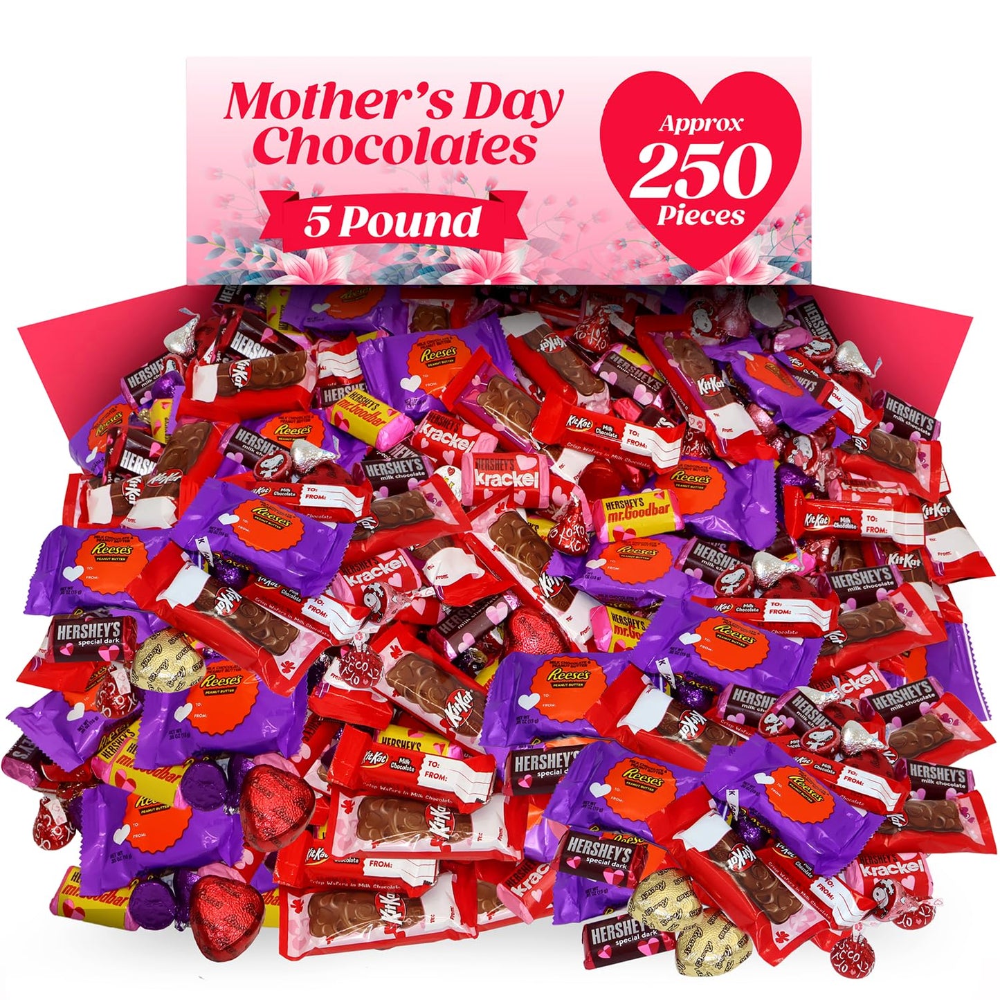 Mothers Day Assorted Chocolate Candy Variety 5 Pound Bulk Treats