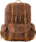 Backpack for Men Heavy Duty Waxed Canvas Vintage - Durable Travel Pack