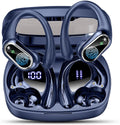 Wireless Earbuds: 50hrs Playtime, Deep Bass, Mic, IPX7, Navy Blue