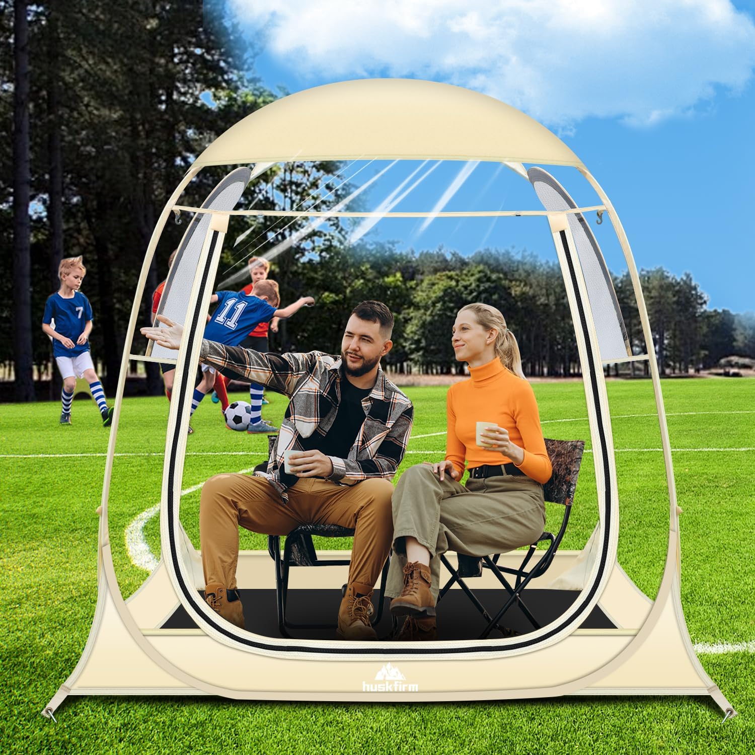Clear Bubble Sports Tent: Quick Setup, Waterproof, Windproof