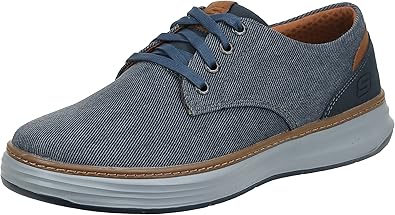 Skechers Men's Moreno Canvas Oxford Shoe for Comfort and Style