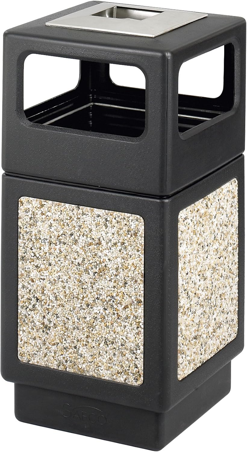 Safco Canmeleon Trash Can for Indoor and Outdoor Use