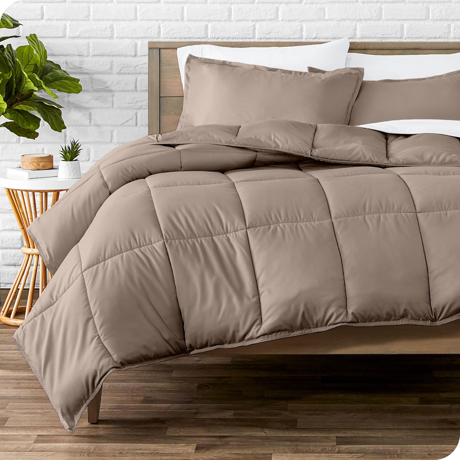 Bare Home Oversized Queen Comforter Set - Ultra-Soft Warmth