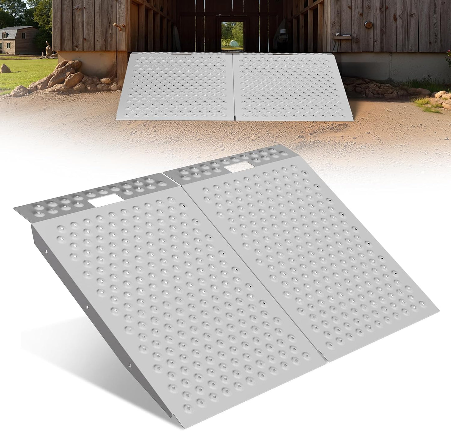 VNN 36in x 48in Shed Ramp for Riding Mowers - 1500 LB Capacity