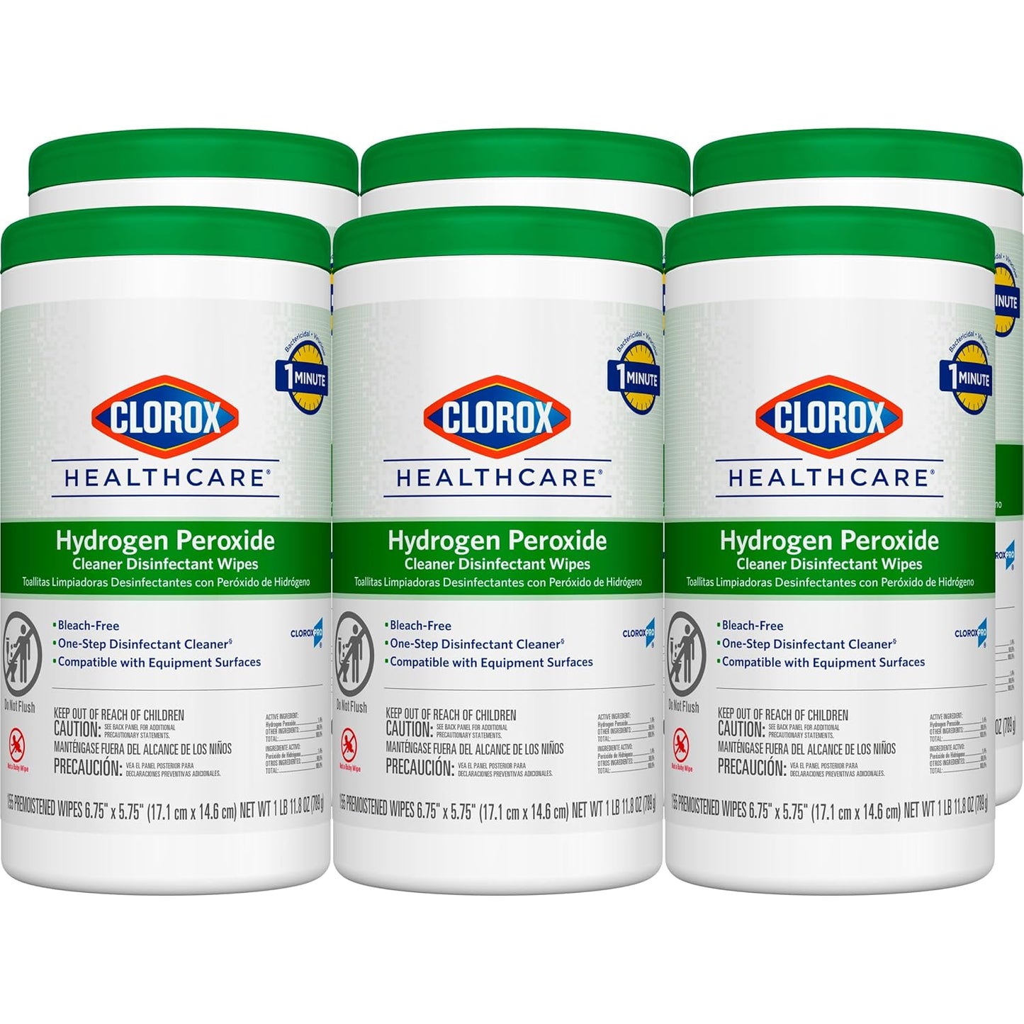Clorox Healthcare Hydrogen Peroxide Cleaner Disinfectant Wipes