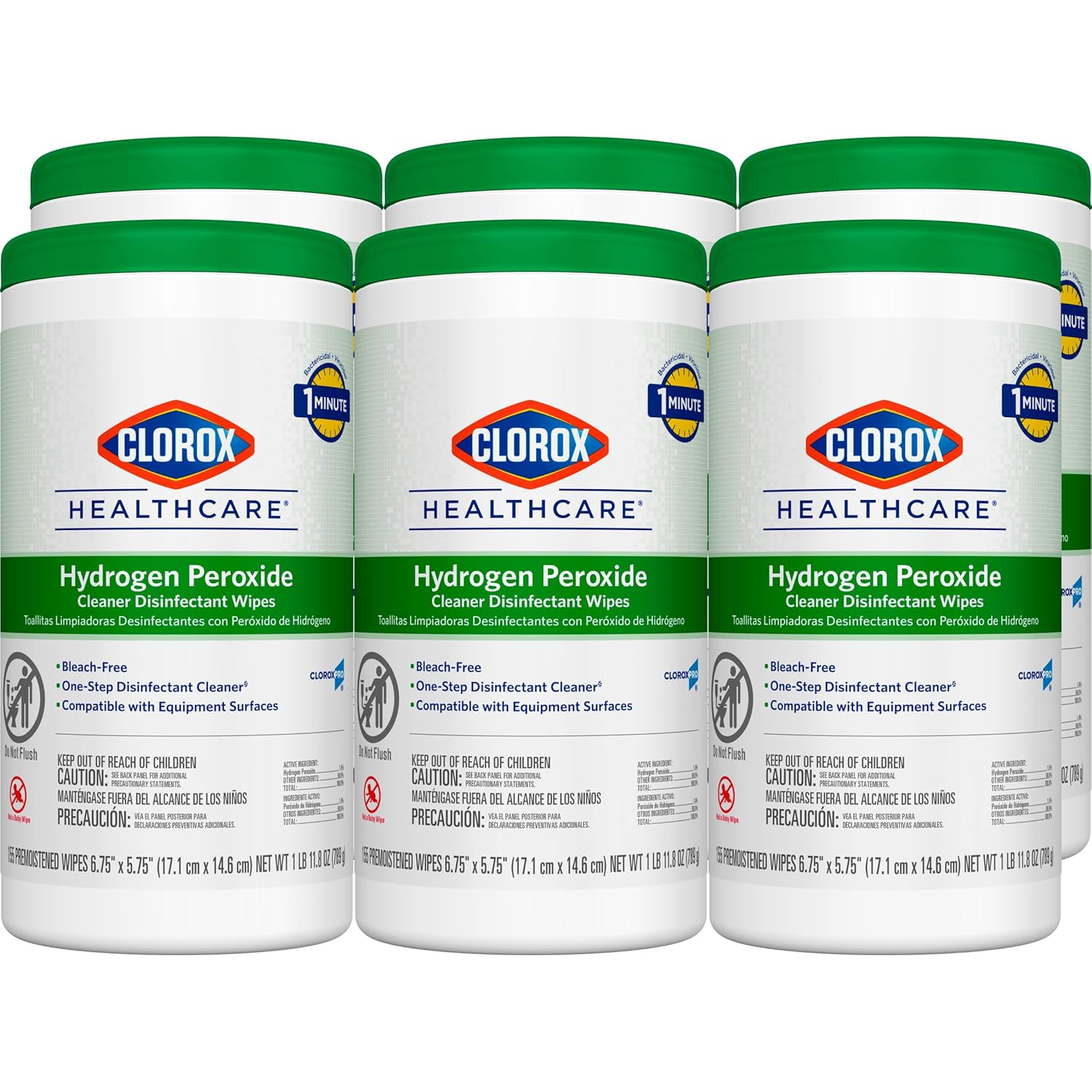 Clorox Healthcare Hydrogen Peroxide Cleaner Disinfectant Wipes