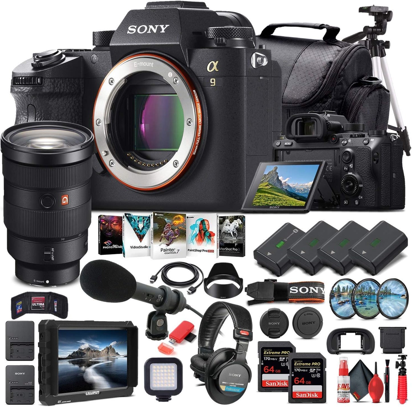 Sony Alpha a9 Mirrorless Camera Bundle - Pro Kit