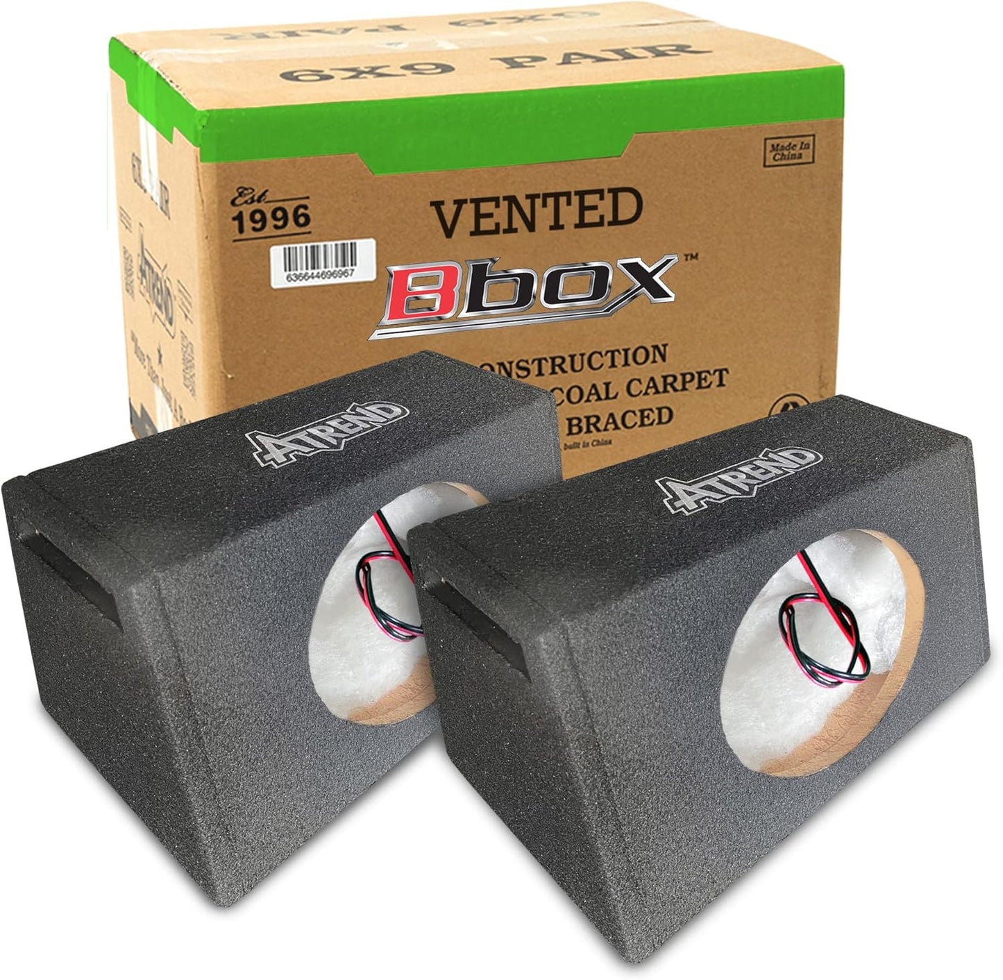 Atrend Vented 6 x 9 Pro Audio Tuned Speaker Subwoofer Enclosures