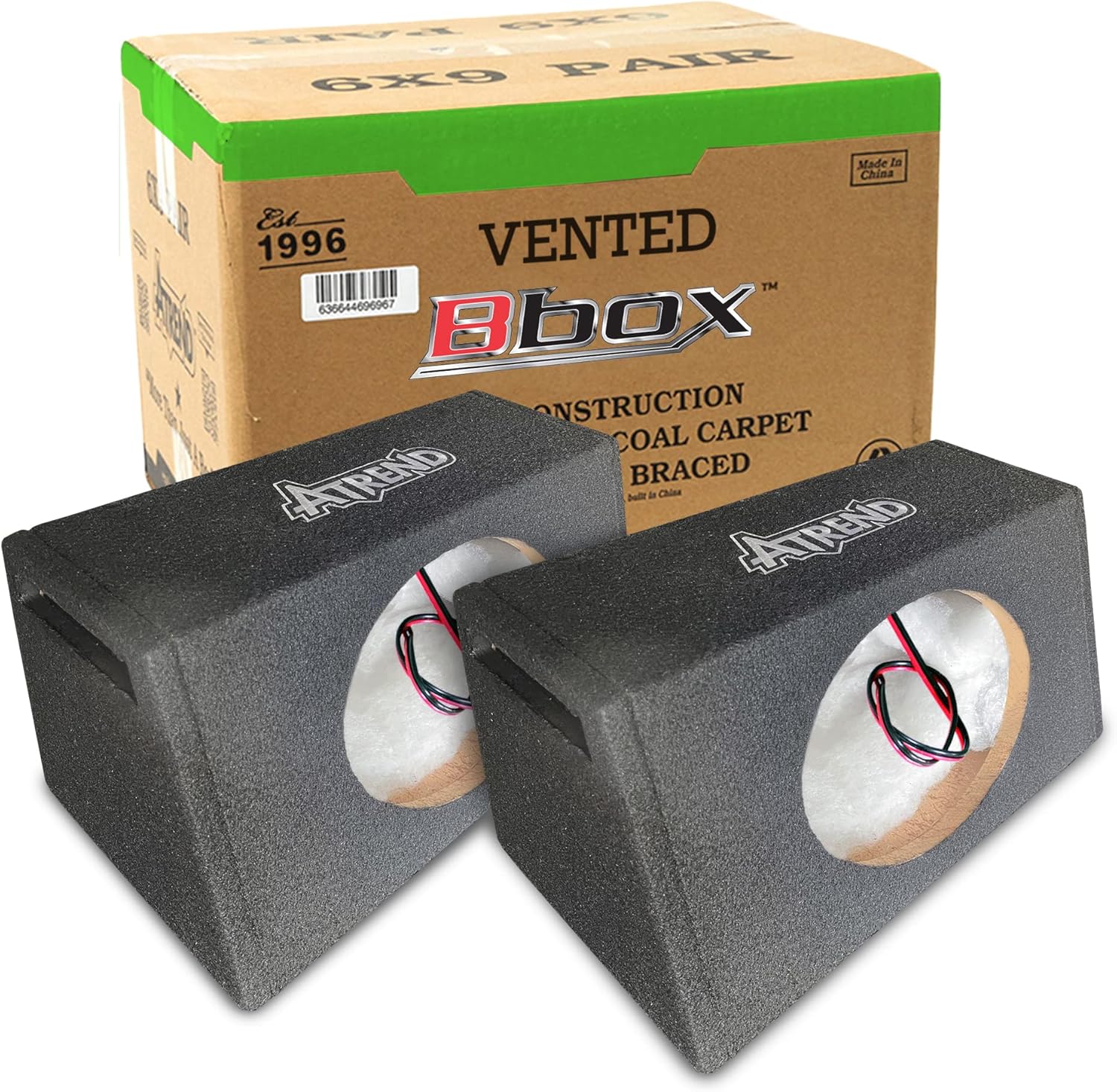 Atrend Vented 6 x 9 Pro Audio Tuned Speaker Subwoofer Enclosures