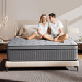 Twin Mattress 12 Inch with Lumbar-Zoned Foam for Comfort
