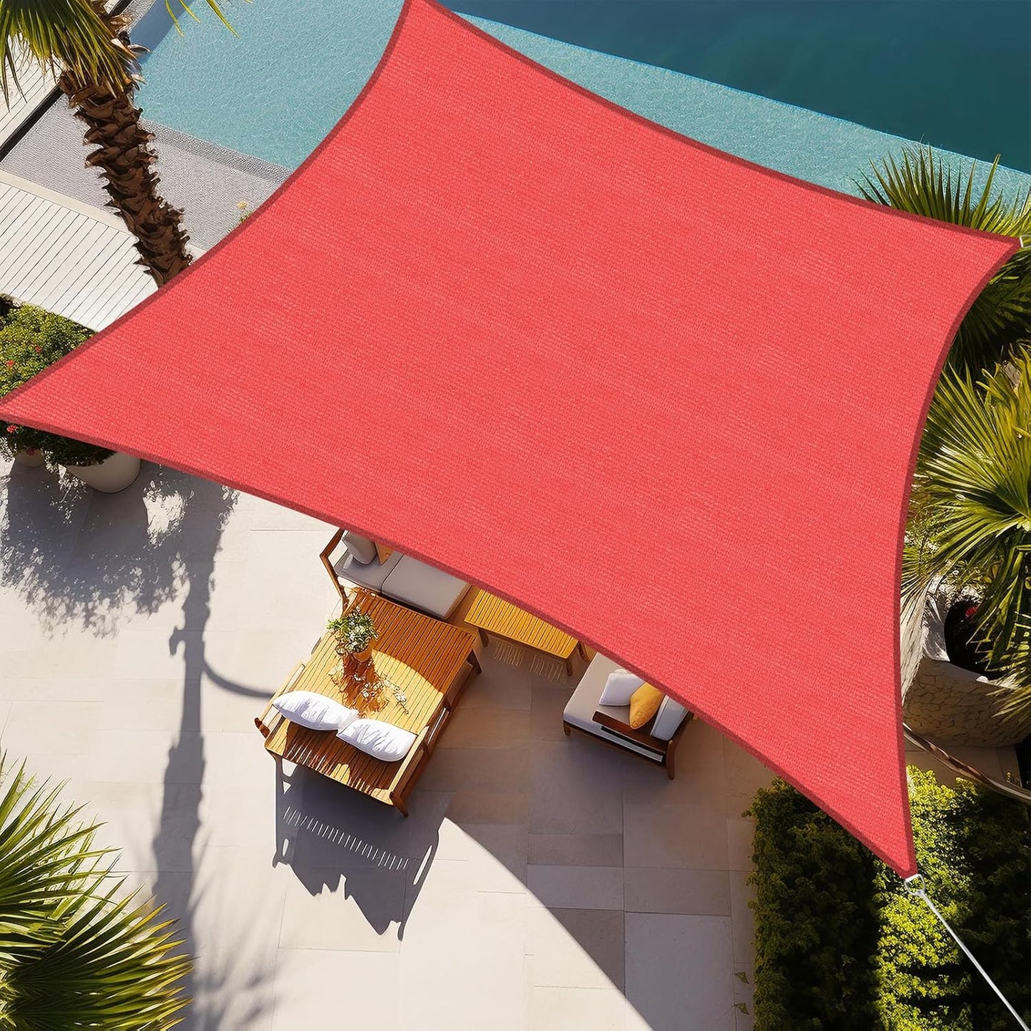 Rectangle Sun Shade Sail 07ftX13ft for Patio Garden Yard Deck