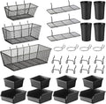 Pegboard Organizer Accessories Kit 30 Pc - Complete Garage Storage Set