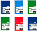 Mead Spiral Bound Notebook White 3-Subject College Rule - 6 Pack