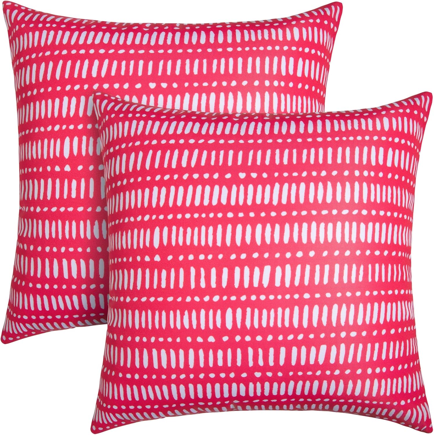 Pack of 2 Waterproof Outdoor Pillows for Garden and Couch