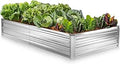 6x3x1 ft Galvanized Raised Garden Bed - Tool-Free Assembly