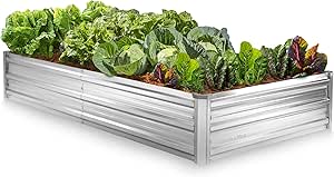 Galvanized Raised Garden Beds for Outdoor Gardening and Plants