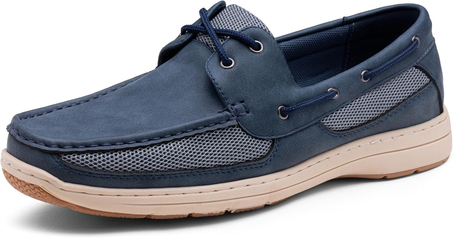 Vostey Men's Boat Shoes Slip On Stylish Casual Loafers Deck Shoes
