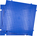 Stained Glass Cutting Mat Solid Bottom Plastic Grid 2 Pack - Catches
