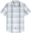 Dubinik Mens Short Sleeve Button Down Shirt - Lightweight Vintage they