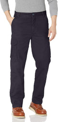 Smith's Workwear Men's Fleece Lined Cargo Canvas Pant - Warm, Durable