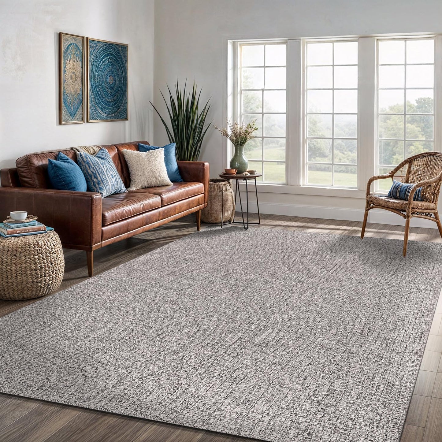 Easy Jute Rug 9x12 for Indoor Outdoor Use - Stylish and Durable