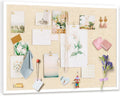 Miratino Large Bulletin Board 36in x 24in - Organized Pin Display