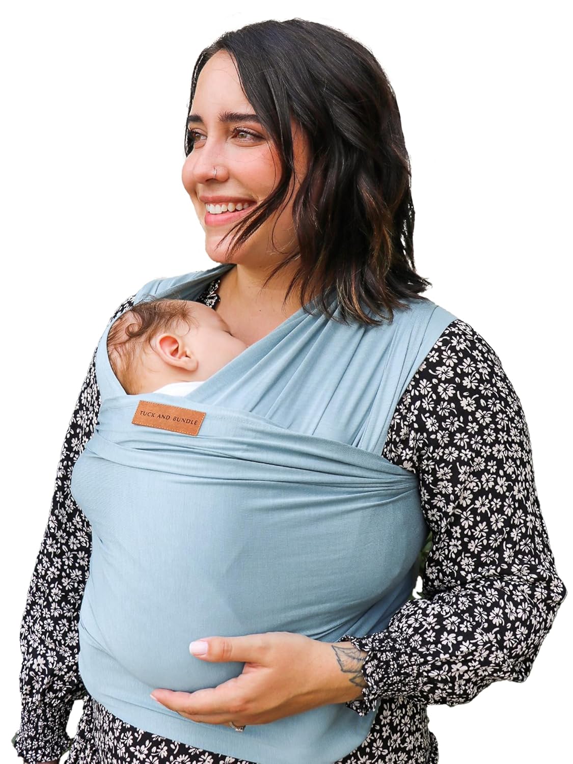 Tuck and Bundle Baby Wrap Carrier for Comfortable Babywearing