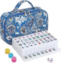 American Mahjong Tile Set White Melamine 166 Tiles - Portable Case