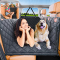 Convertible Back Seat Extender for Dogs - Foldable 400lb Hard Bottom