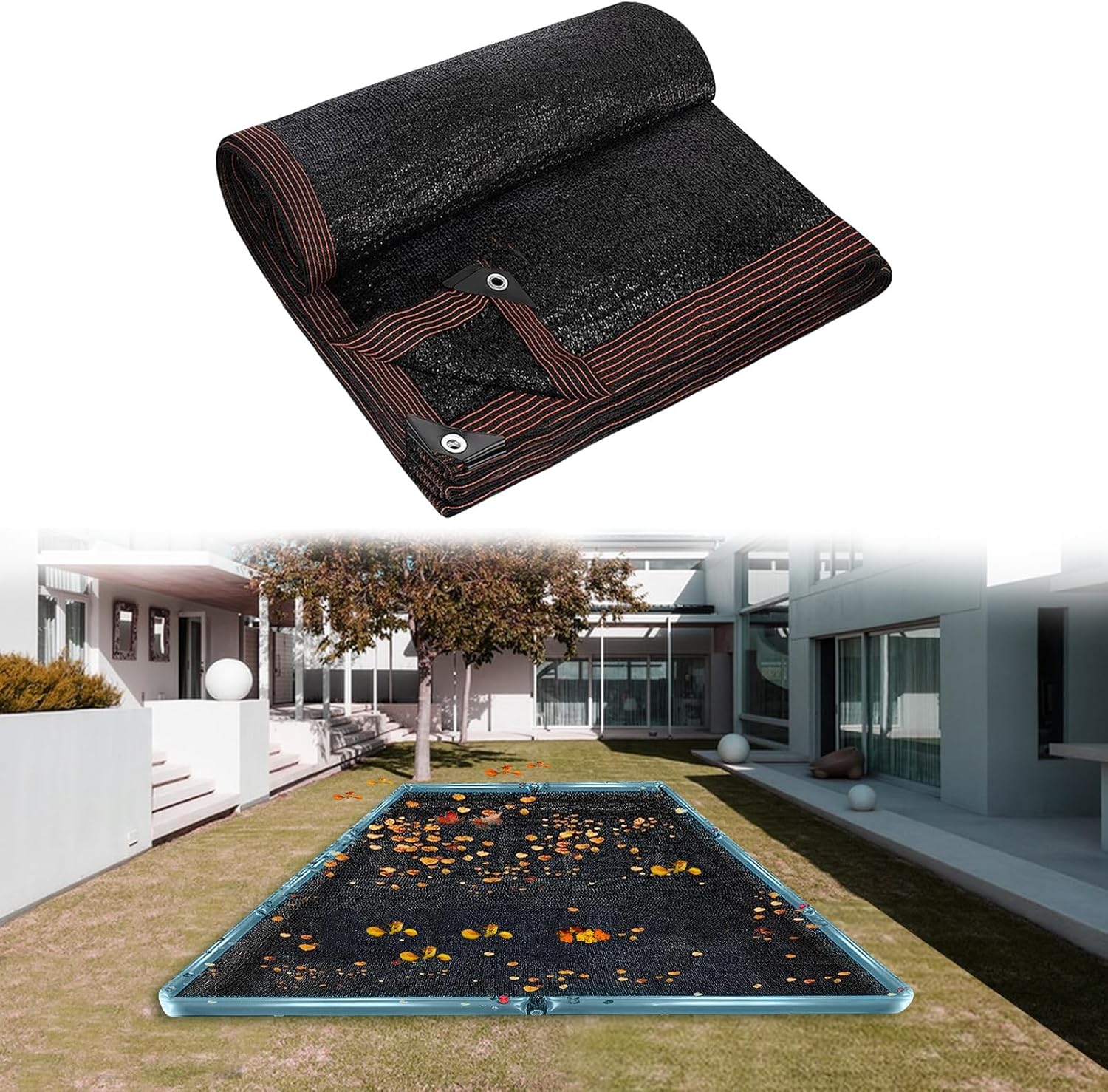 16 x 32FT Pool Leaf Net Cover for Inground and Above Ground Pools
