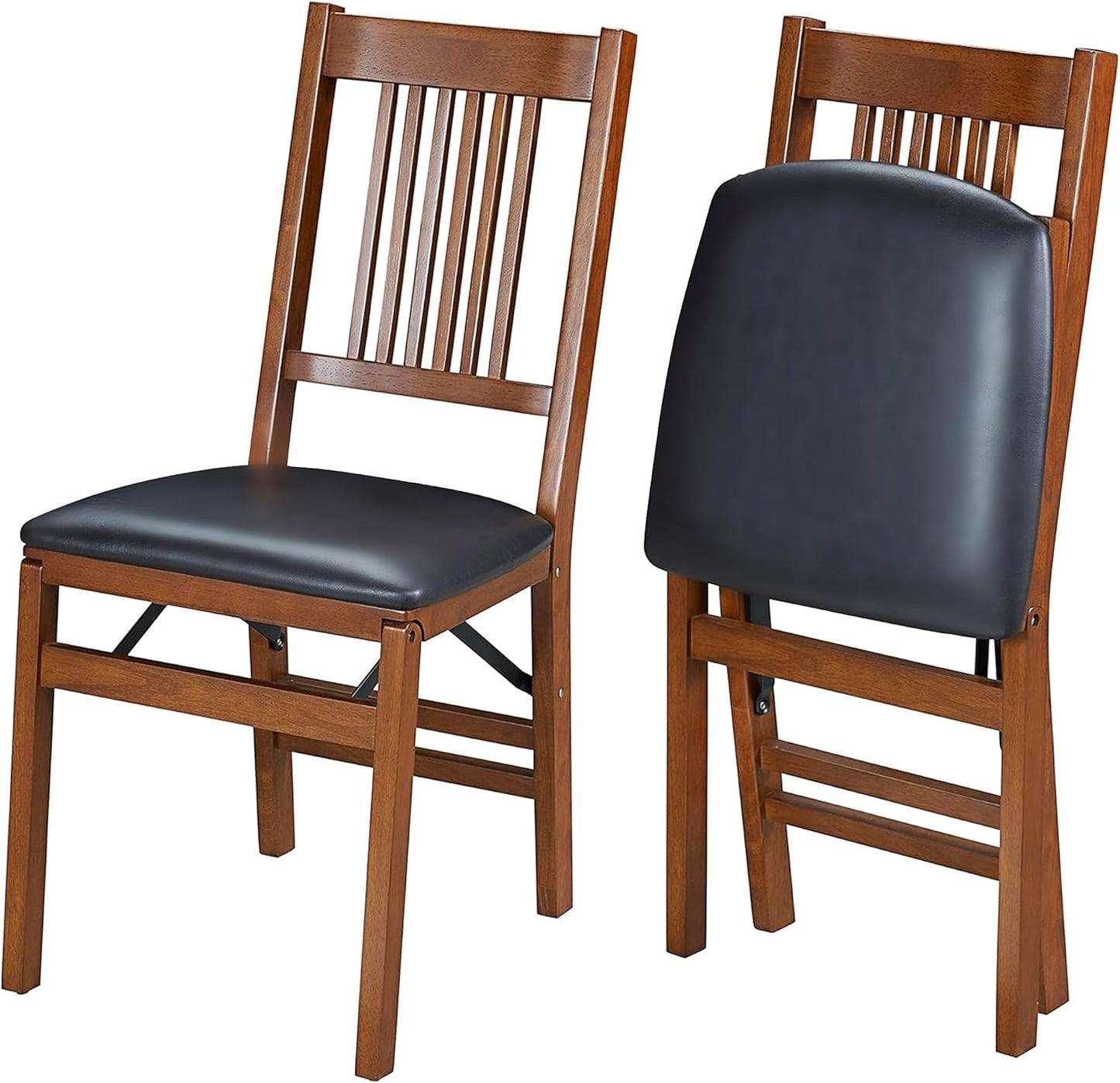 Meco Stakmore Folding Chairs Set - No Assembly, Padded Seats, Space-Saving