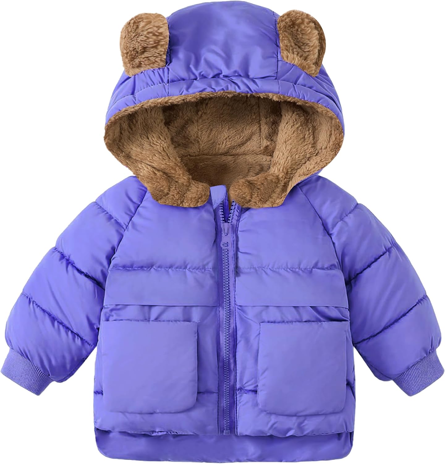 Warm Bear Hooded Baby Girls Coats for Toddlers 6 Months-5 Years