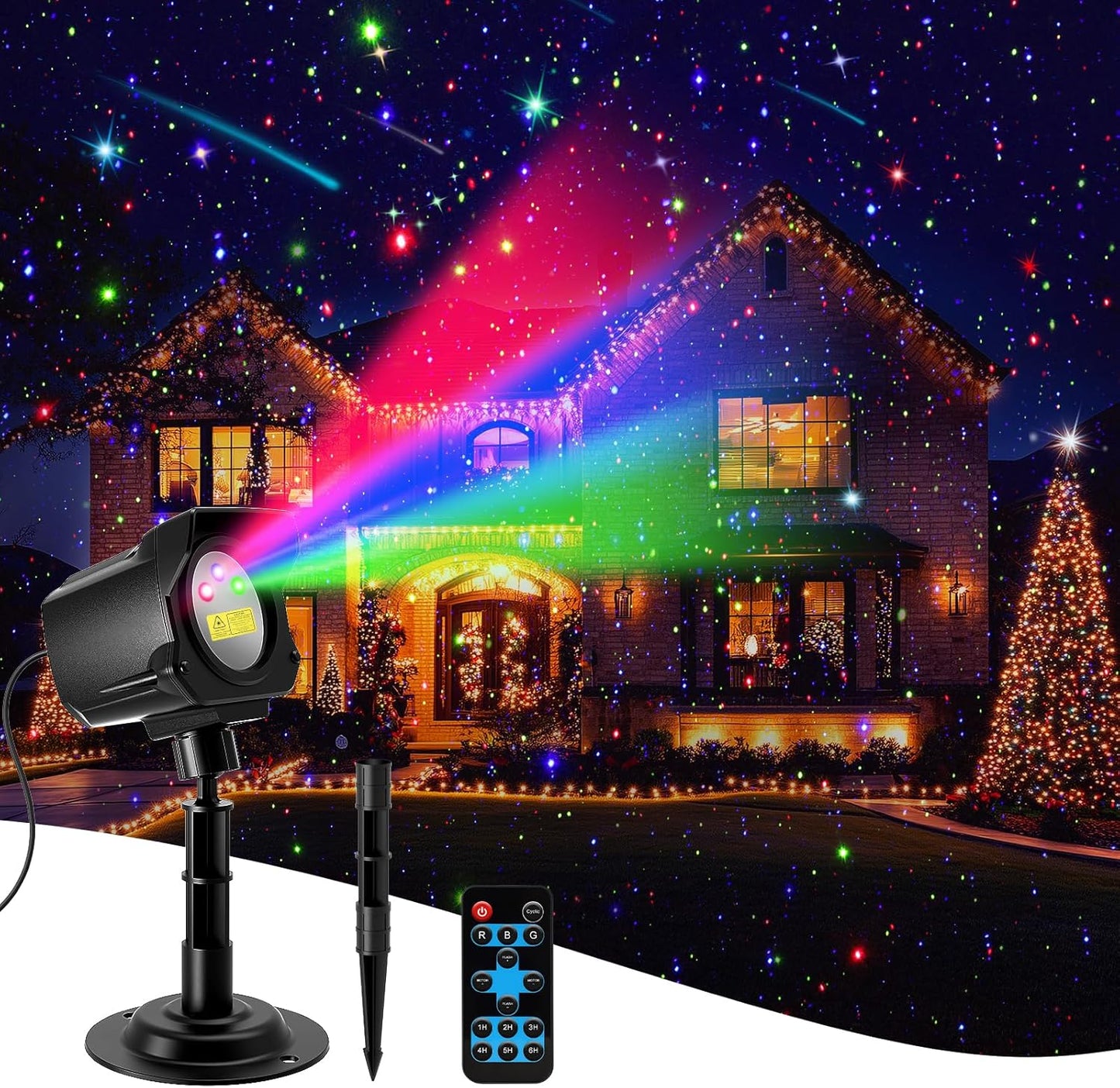 Yivsen Laser Christmas Lights: Bright Stars Display