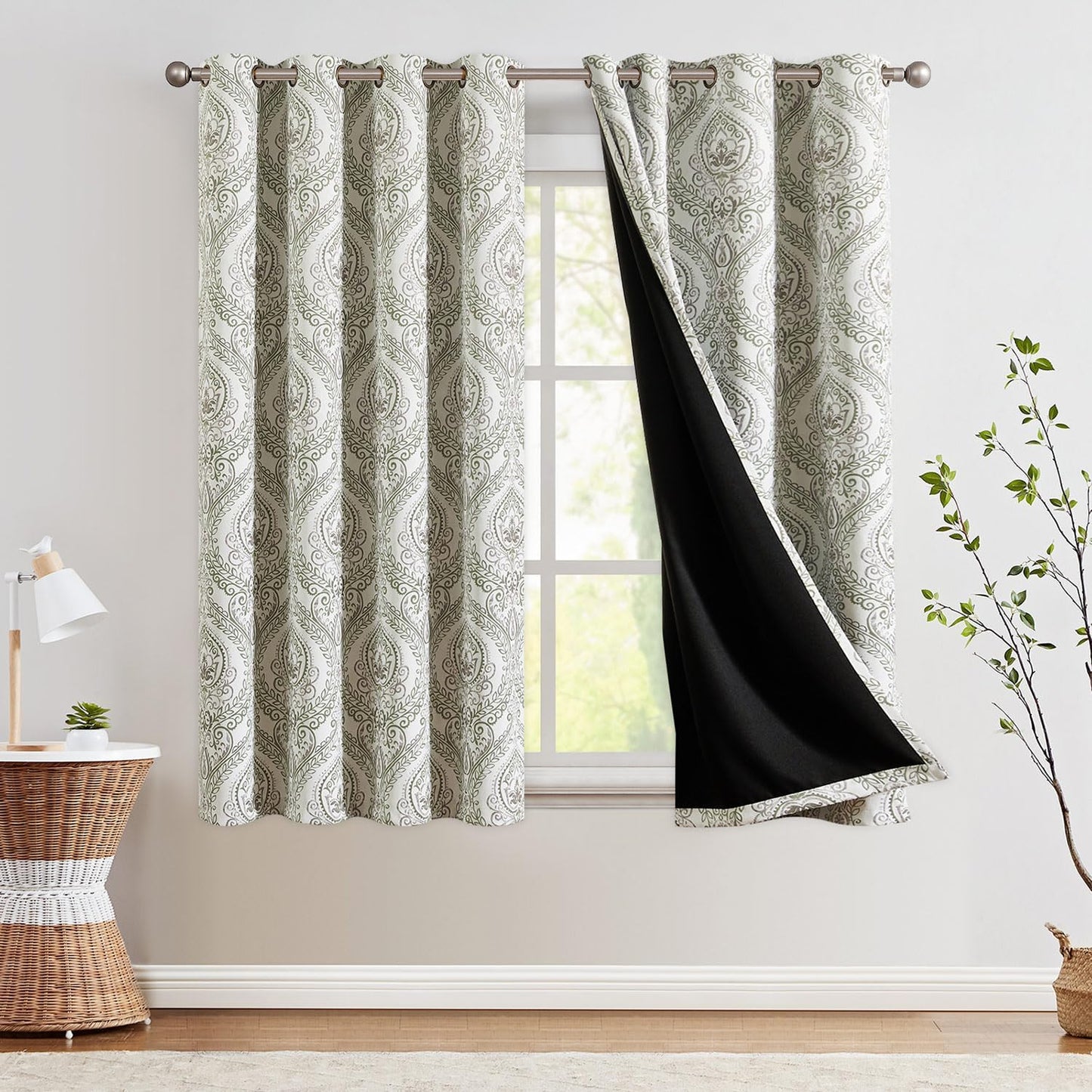 jinchan Blackout Curtains 72 Inch Length for Cozy Bedrooms